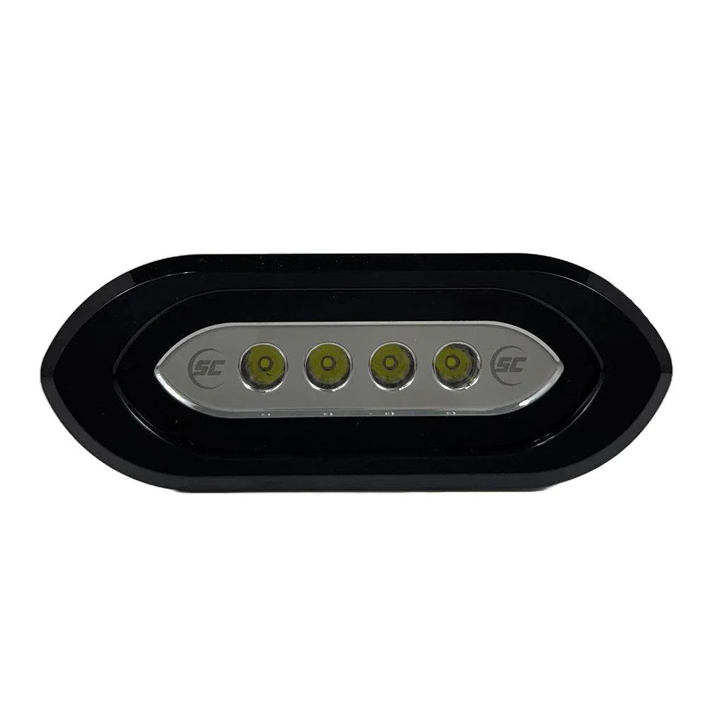 Shadow-Caster Flush Mount Spreader Light - Black Housing - White [SCM-SLF4X-GW-BK] Shadow-Caster LED Lighting