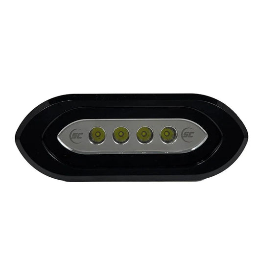 Shadow-Caster Flush Mount Spreader Light - Black Housing - White [SCM-SLF4X-GW-BK] Shadow-Caster LED Lighting