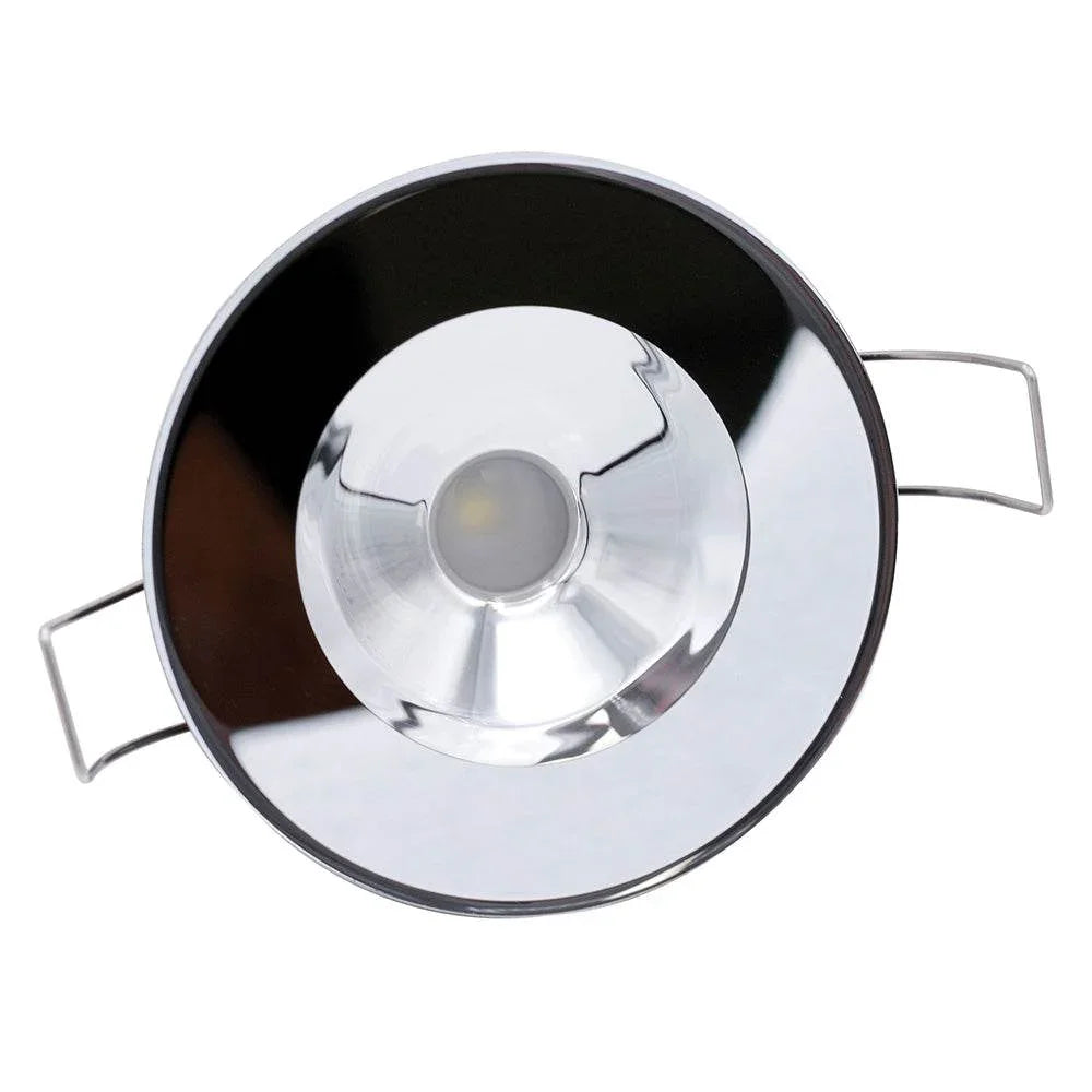 Lumitec Illusion Flush Mount LED Down Light - Spectrum RGBW - Cool White - Mirrored Housing [117147] Lumitec