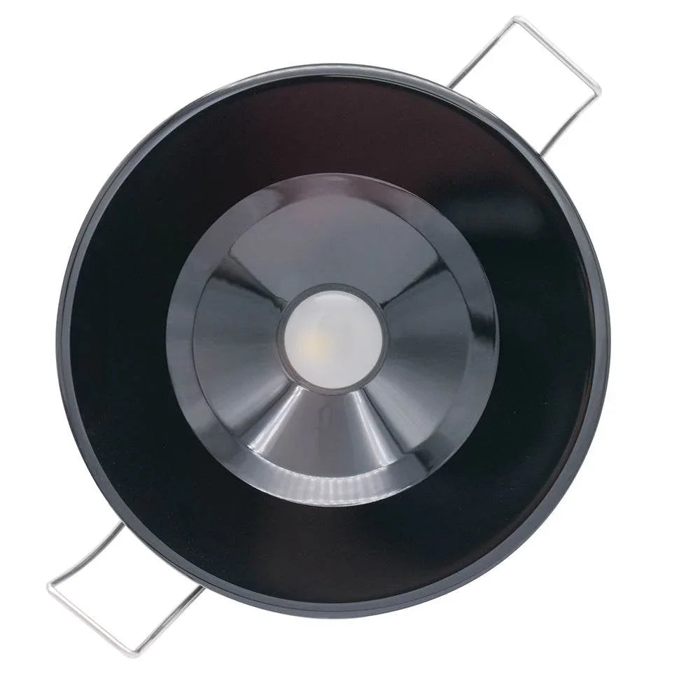 Lumitec Illusion Flush Mount LED Down Light - Spectrum RGBW - Warm White - Black Housing [117155] Lumitec