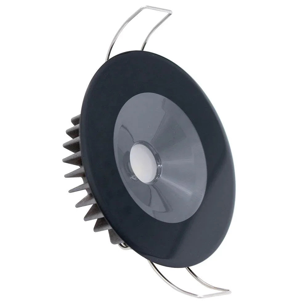Lumitec Illusion Flush Mount LED Down Light - White - Non-Dimming - Black Housing [117153] Lumitec