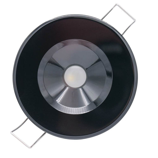Lumitec Illusion Flush Mount LED Down Light - Warm White - Dimming - Black Housing [117159] - Besafe1st