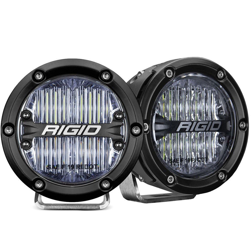 RIGID Industries 360-Series 4" LED SAE Fog Beam - White - Set of 2 [36120] - Premium Lighting Besafe1st Shop now 