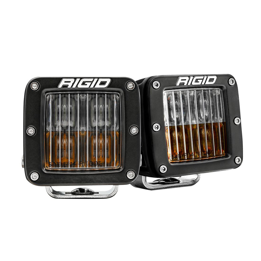 RIGID Industries D-Series LED SAE Fog Beam - Yellow/White - Set of 2 [50482] - Premium Lighting Besafe1st Shop now 