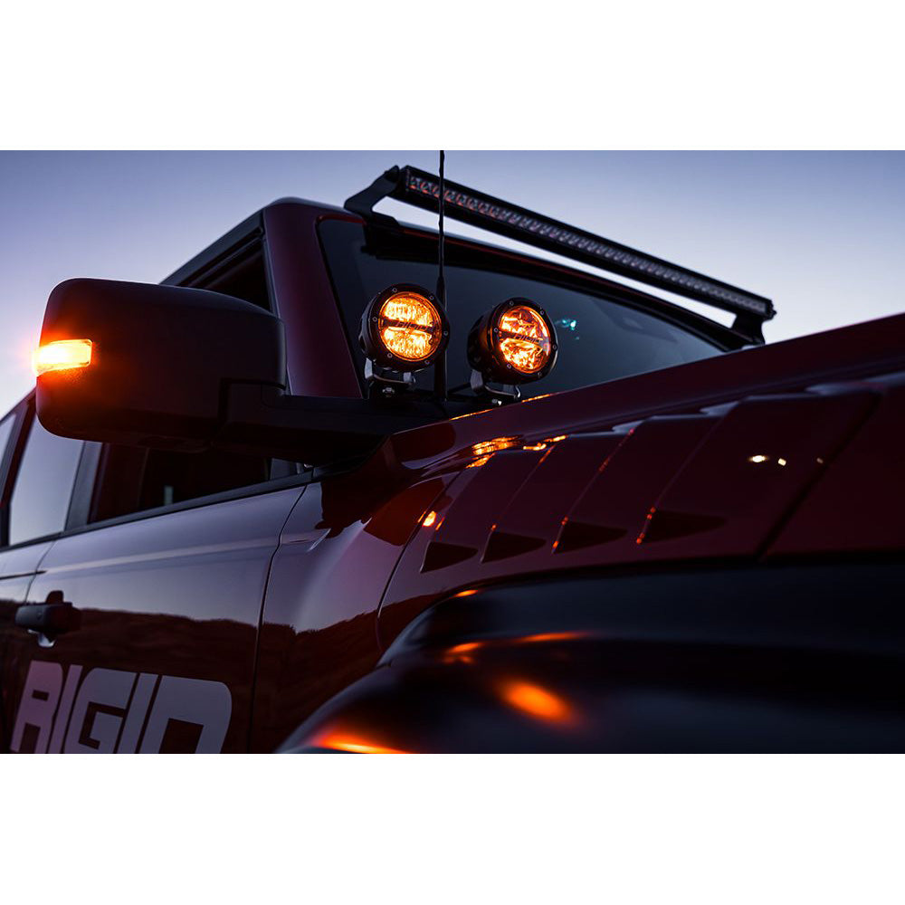 RIGID Industries 360-Series RGBW 4" Offroad Spot Beam w/RGBW Backlight Pods - Set of 2 [36402] - Besafe1st