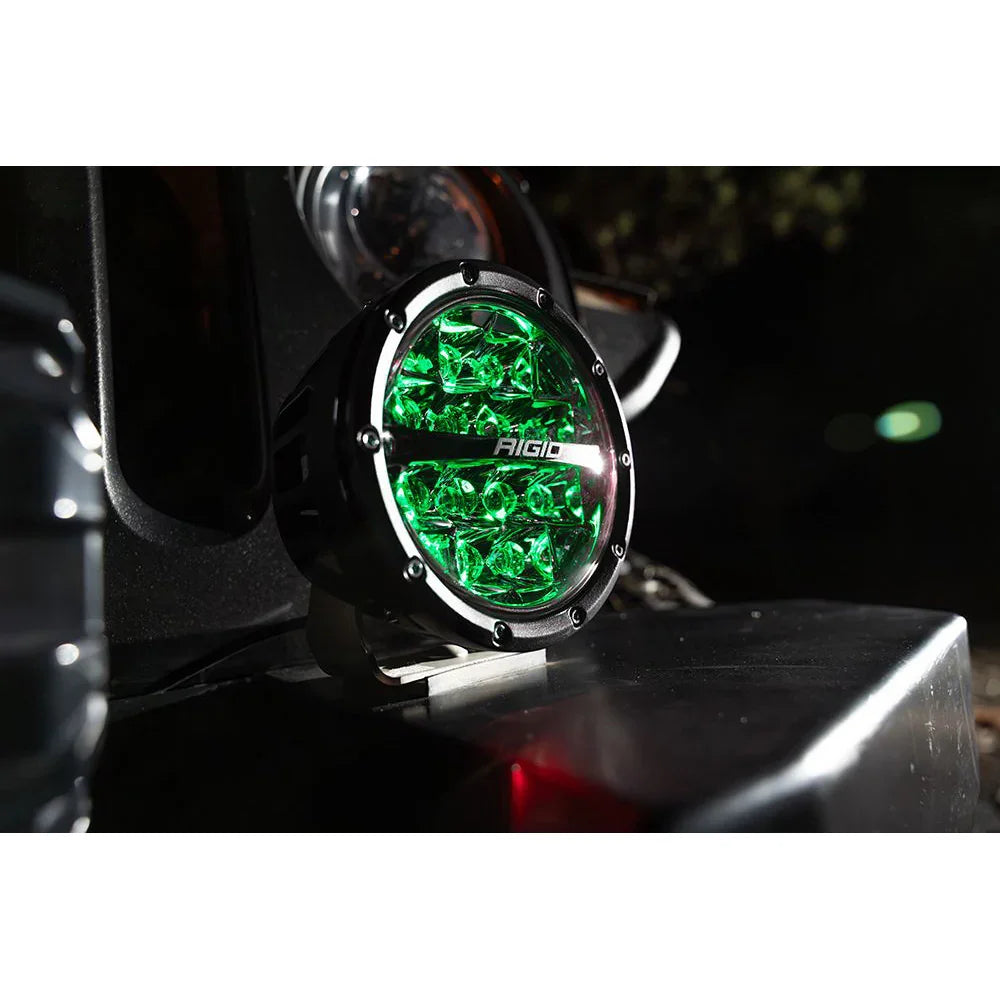 RIGID Industries 360-Series RGBW 6" Offroad Lamp Spot Beam w/RGBW Backlight Pods - Set of 2 [36412] RIGID Industries