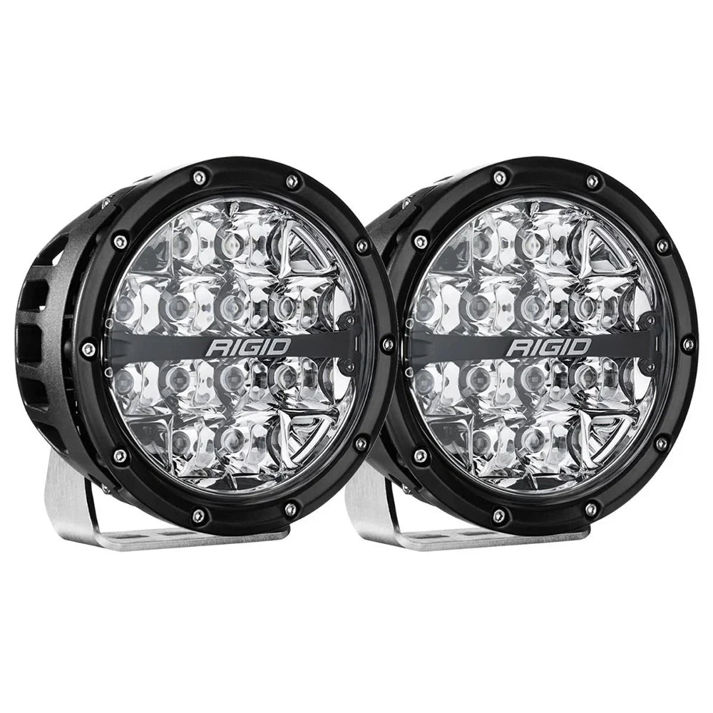 RIGID Industries 360-Series RGBW 6" Offroad Lamp Spot Beam w/RGBW Backlight Pods - Set of 2 [36412] RIGID Industries
