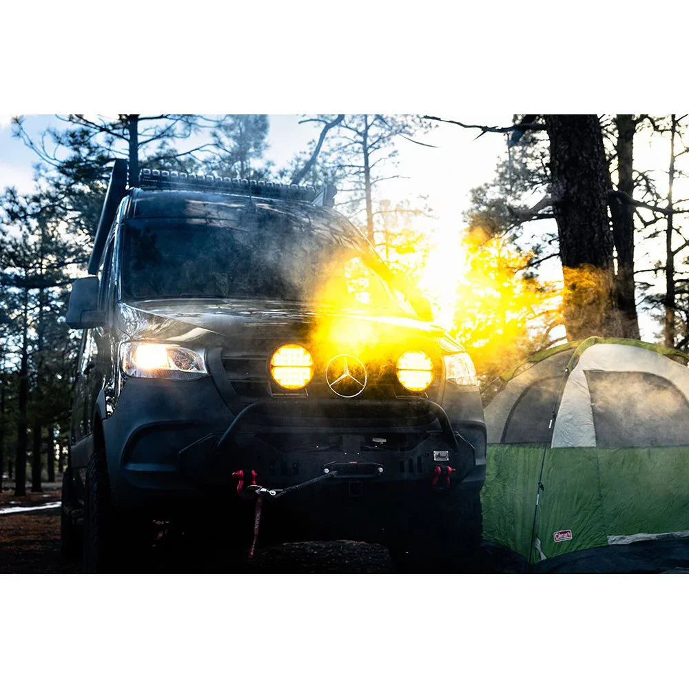 RIGID Industries 360-Series Amber Pro 9" Offroad Spot Beam w/Amber Backlight Pod - Single [36522] RIGID Industries