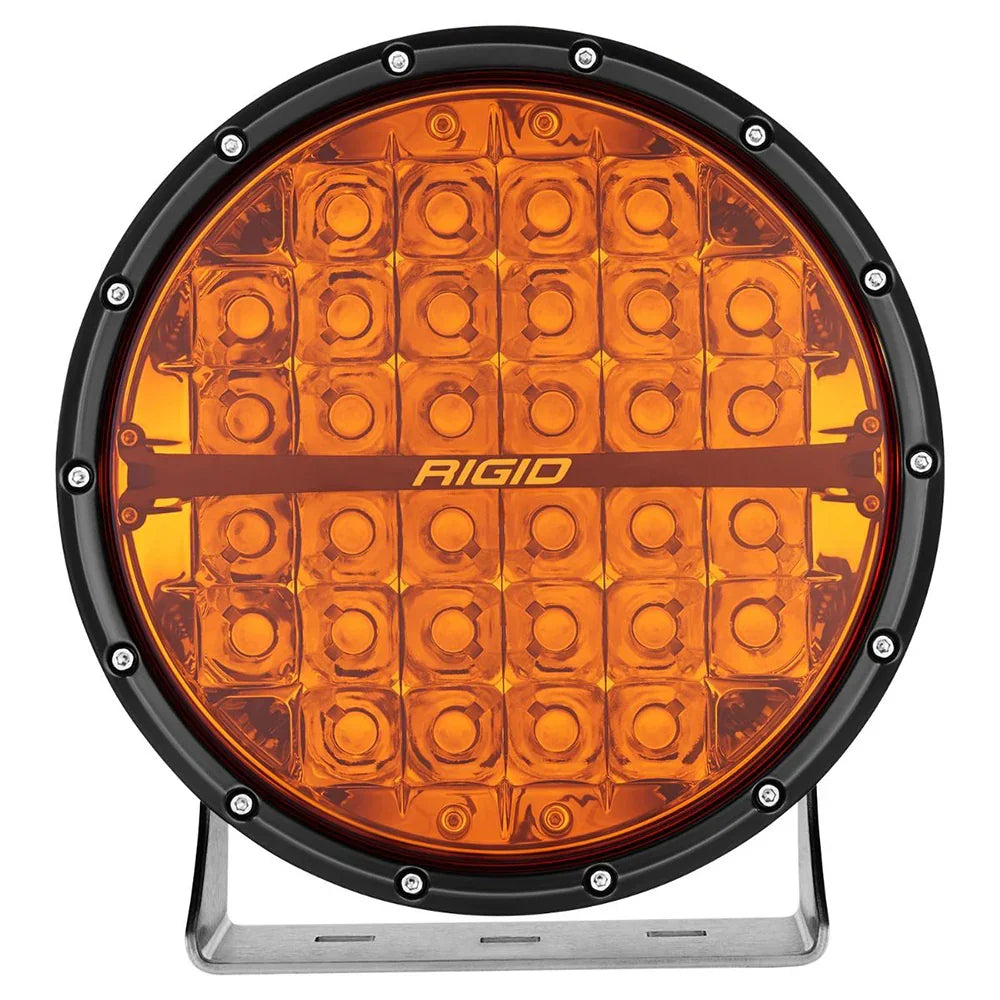 RIGID Industries 360-Series Amber Pro 9" Offroad Spot Beam w/Amber Backlight Pod - Single [36522] RIGID Industries