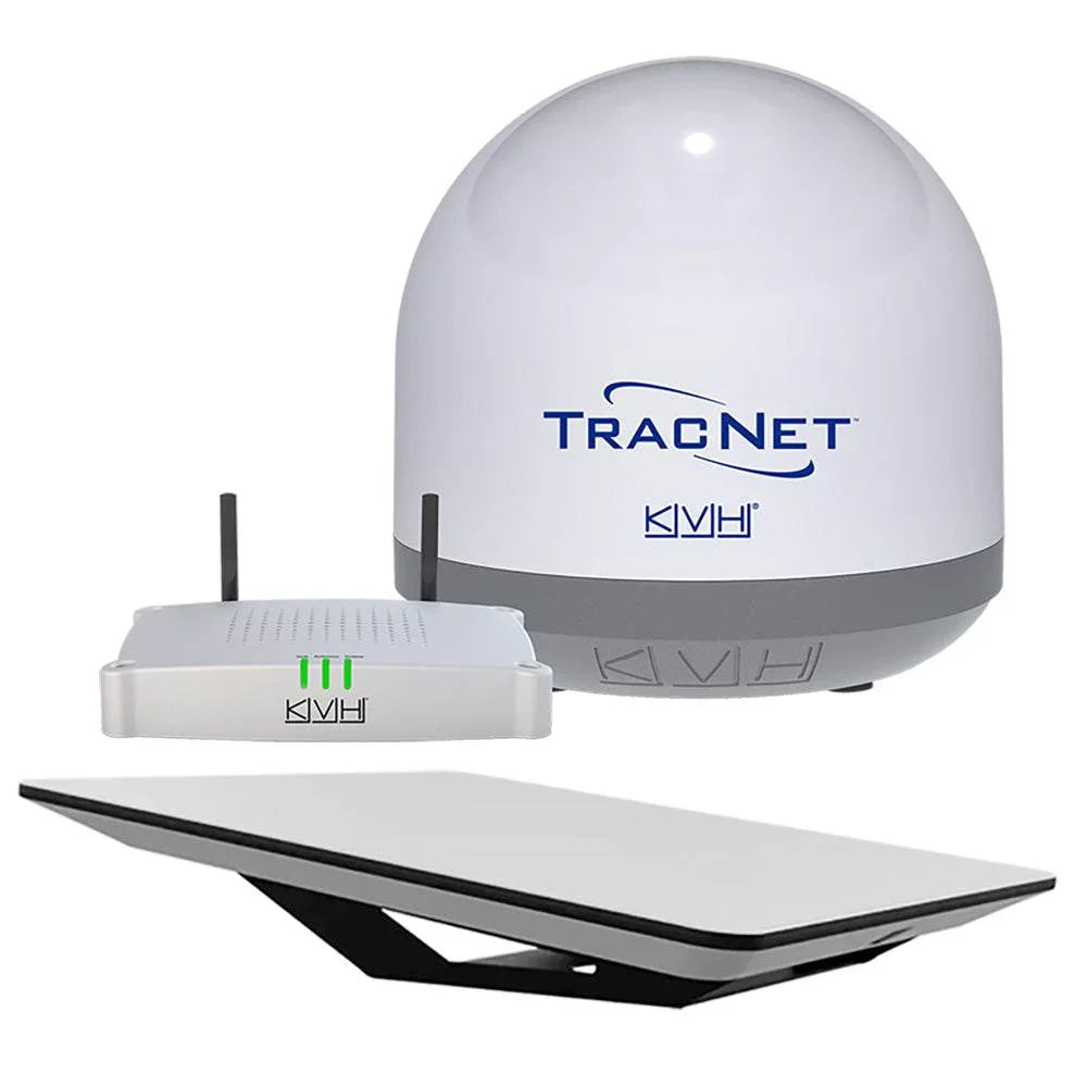 KVH HP Starlink Flat Panel Terminal Kit w/TracNet Coastal Pro 5G/WiFi Compact Terminal w/TracNet Hub [72-1048/01-0465] KVH