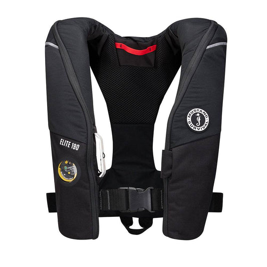Mustang Elite 190 Offshore Inflatable PFD - Black [MD3170-13-0] - Besafe1st