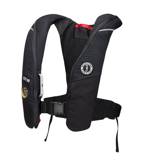 Mustang Elite 190 Offshore Inflatable PFD - Black [MD3170-13-0] - Besafe1st