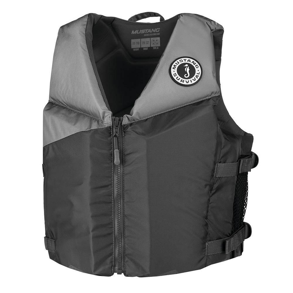 Mustang Young Adult REV Foam Vest - Grey/Light Grey/Fluorescent Yellow - Universal [MV360002-821-0] Mustang Survival