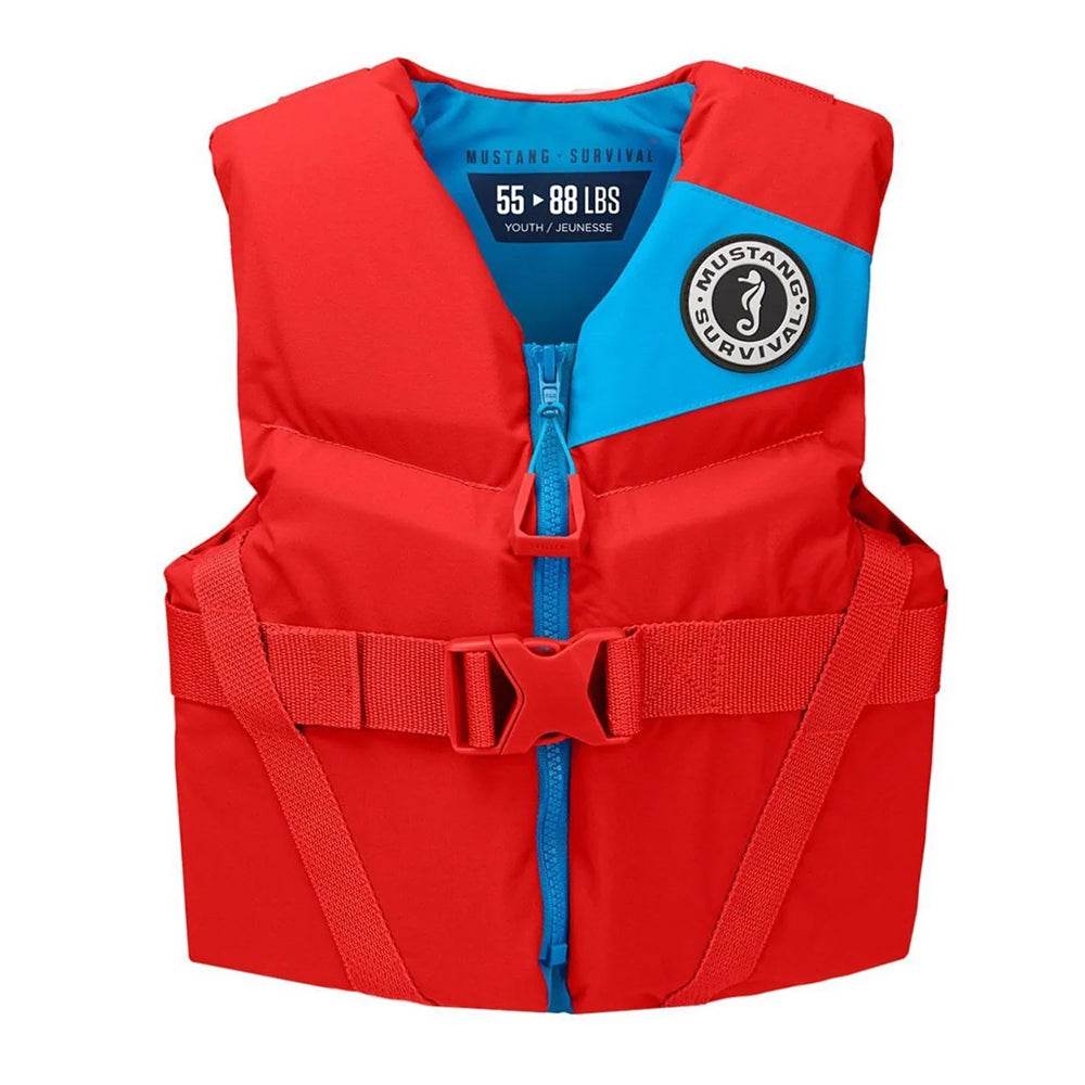 Mustang Youth REV Foam Life Vest - Imperial Red [MV357002-277-0] - Besafe1st