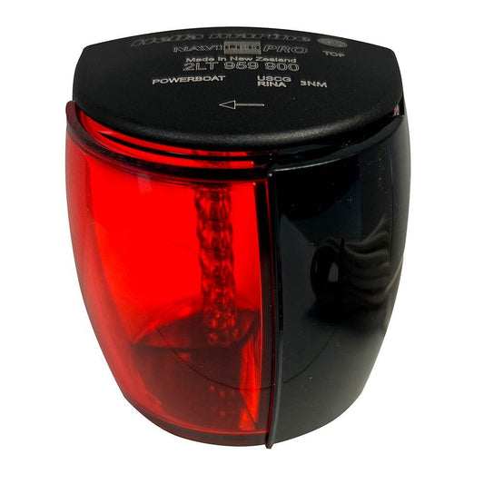 Hella Marine NaviLED PRO Port Navigation Lamp - Black - 3NM [017460101] - Besafe1st