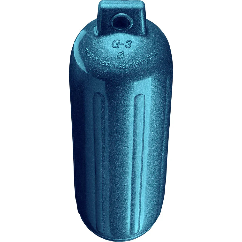 Polyform G-3 Twin Eye Fender 5.5" x 19" - Metallic Blue [G-3 METALLIC BLUE] - Besafe1st