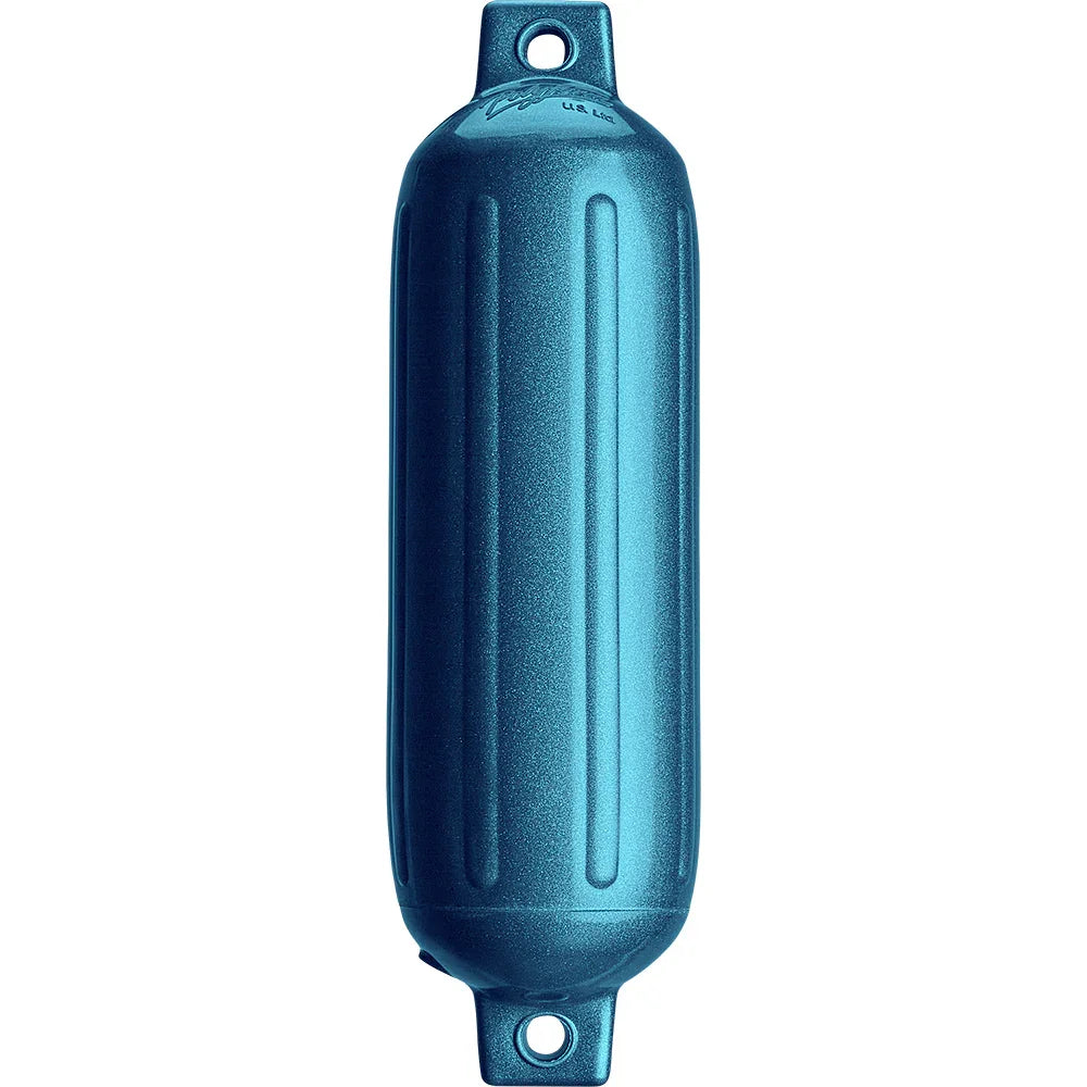 Polyform G-3 Twin Eye Fender 5.5" x 19" - Metallic Blue [G-3 METALLIC BLUE] - Besafe1st