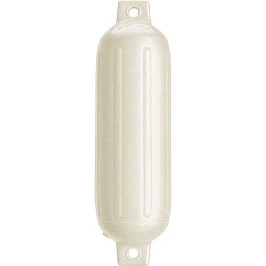 Polyform G-3 Twin Eye Fender 5.5" x 19" - Metallic White [G-3 METALLIC WHITE] - Besafe1st