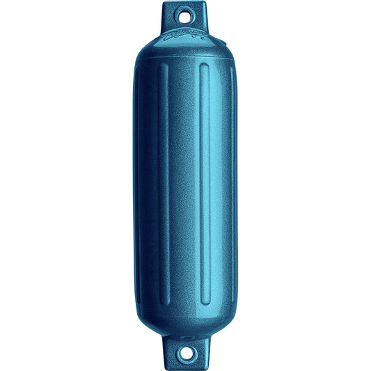 Polyform G-4 Twin Eye Fender 6.5" x 22" - Metallic Blue [G-4 METALLIC BLUE] - Besafe1st