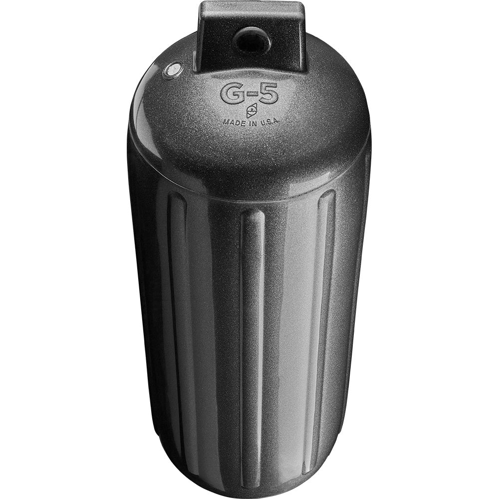 Polyform G-5 Twin Eye Fender 8.8" x 26.8" - Metallic Graphite [G-5 METALLIC GRAPHITE] - Besafe1st
