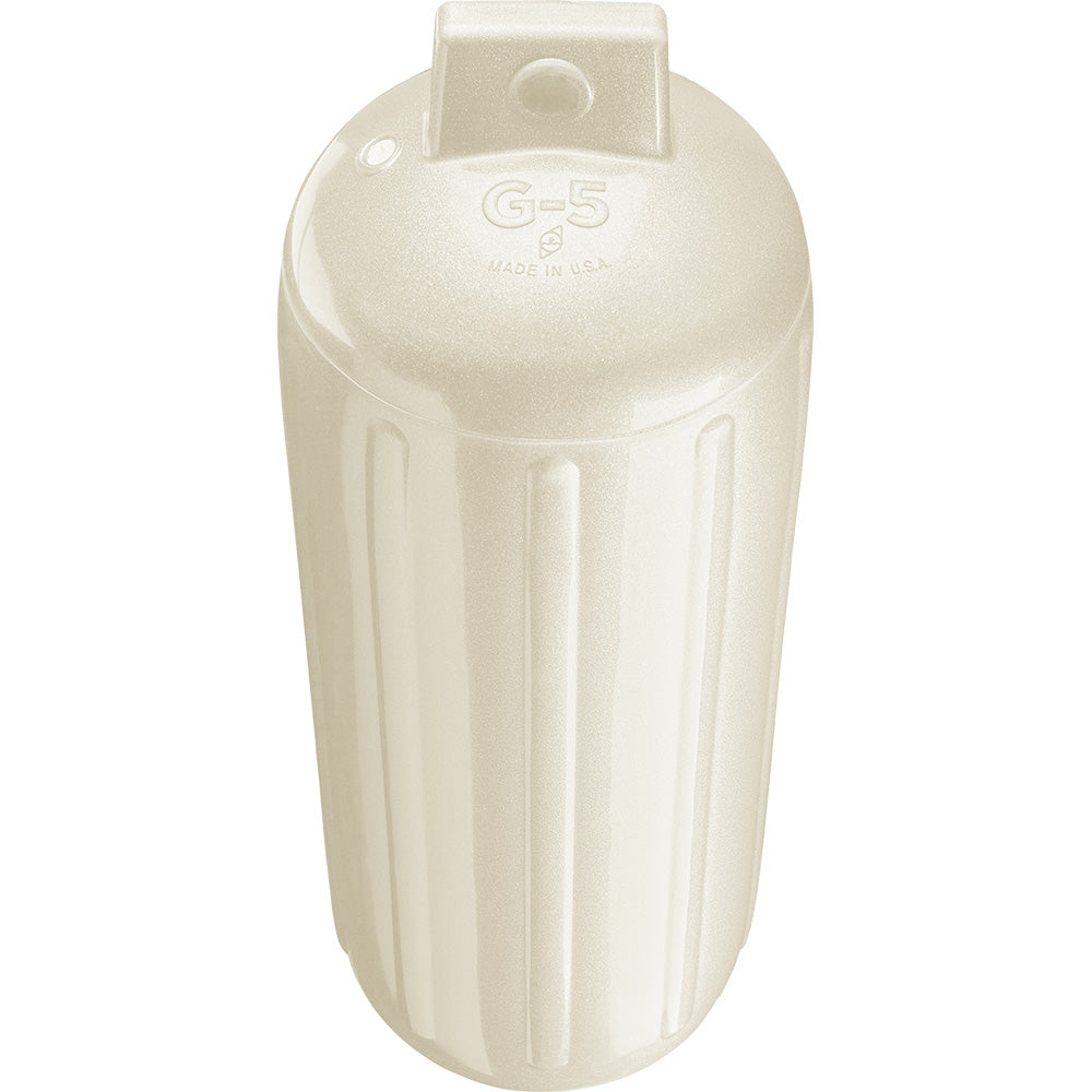 Polyform G-5 Twin Eye Fender 8.8" x 26.8" - Metallic White [G-5 METALLIC WHITE] - Besafe1st