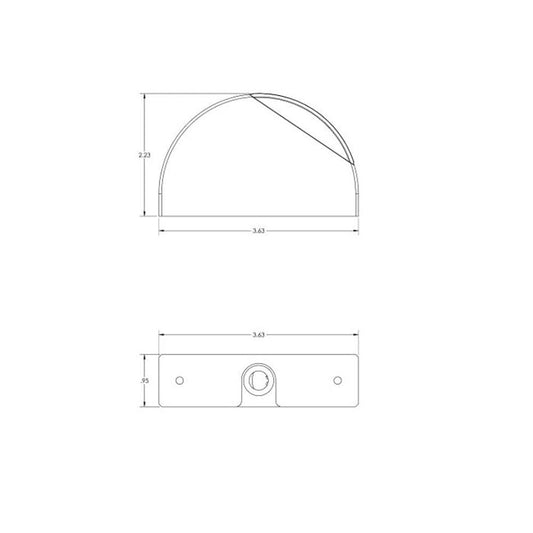 Lumitec Surface Mount Aluminum Navigation Light Starboard - Green [101835] - Besafe1st