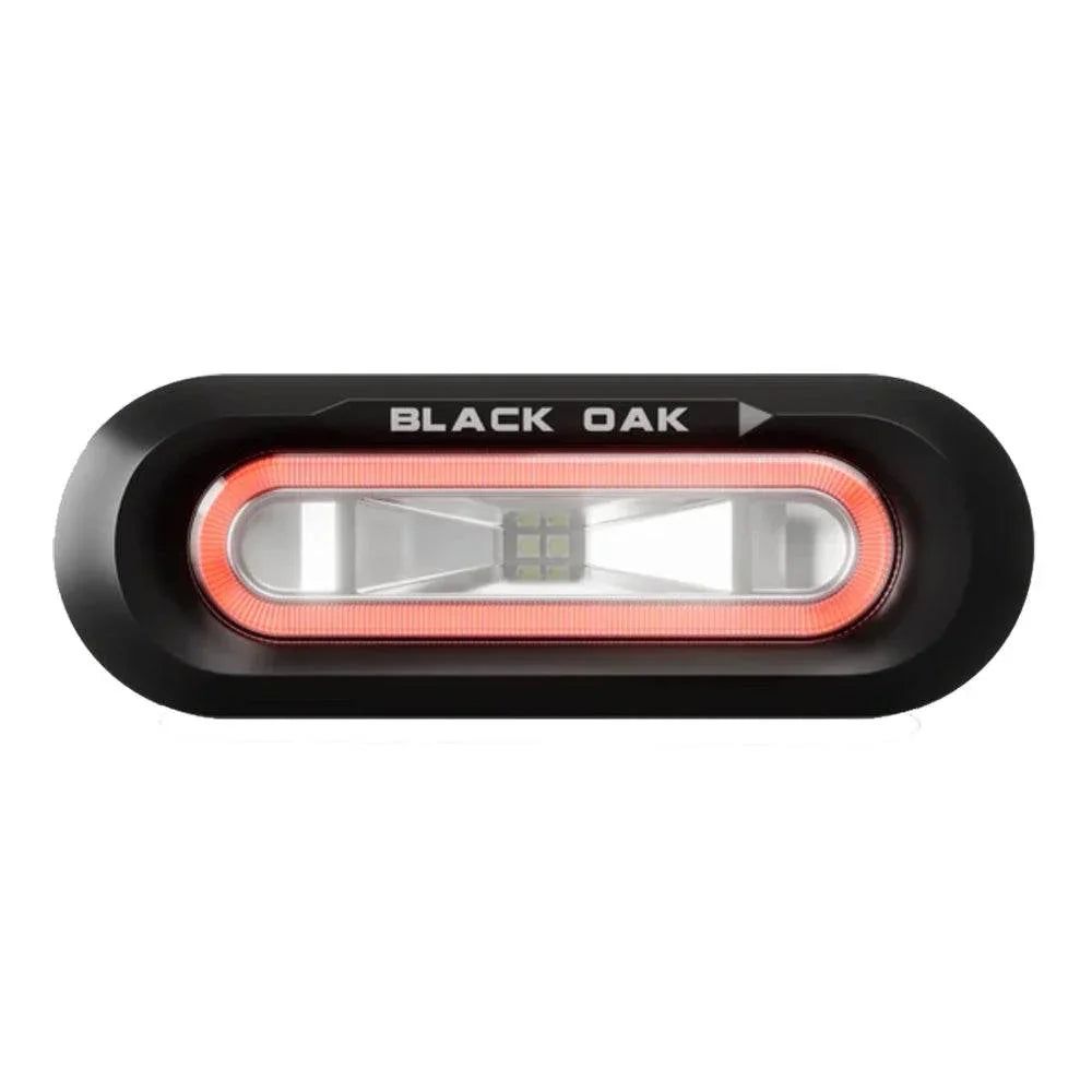 Black Oak Low Pro Flush - Black Housing - Red LED [LPS-FR] Black Oak LED