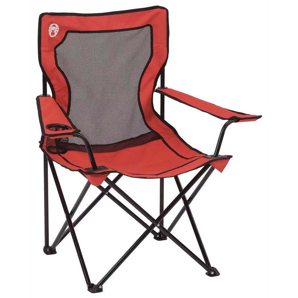 Coleman Broadband Mesh Quad Chair - Red [2000020258] Coleman