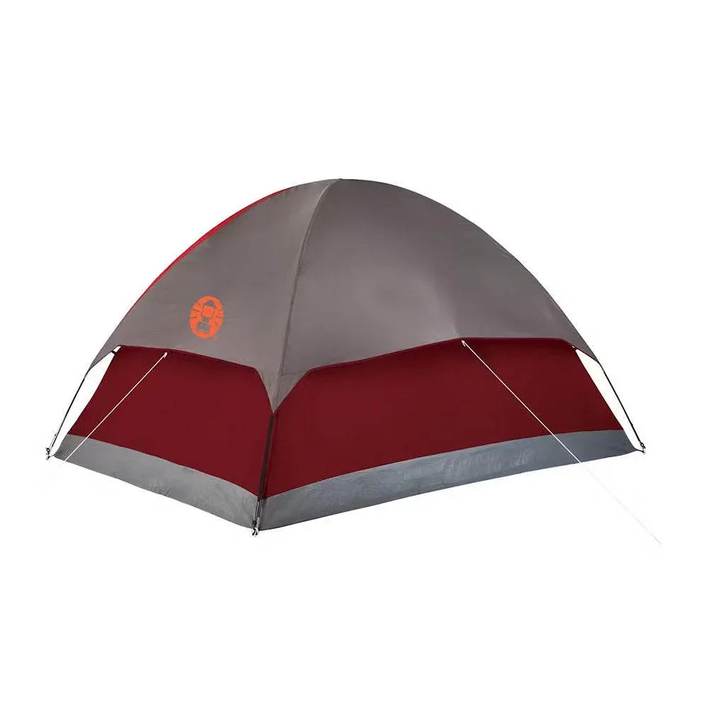 Coleman 4-Person Flatwoods II Lightweight Dome Camping Tent - Red [2207389] Coleman