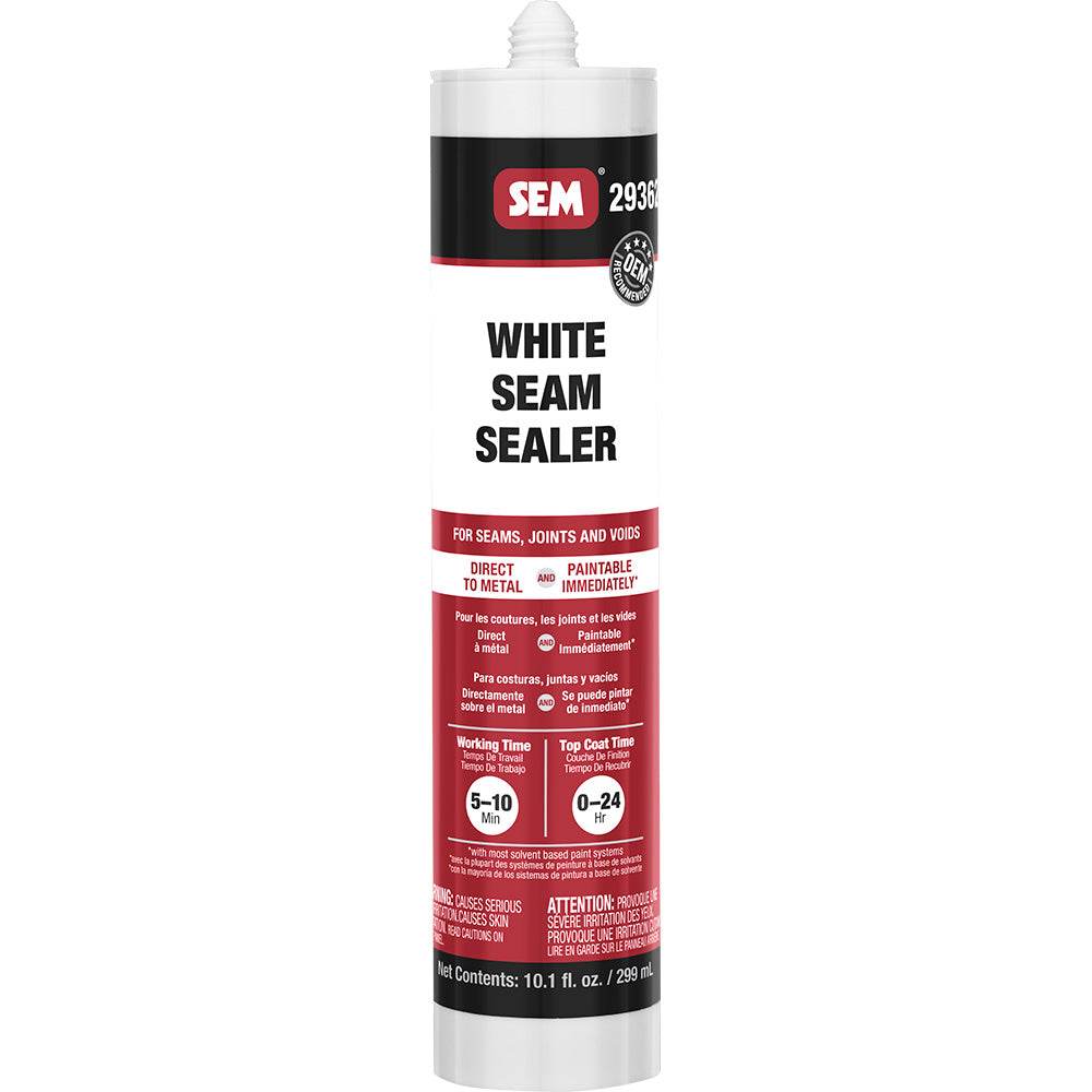 SEM 1K Seam Sealer - 10.1oz Tube - White [29362] - Besafe1st