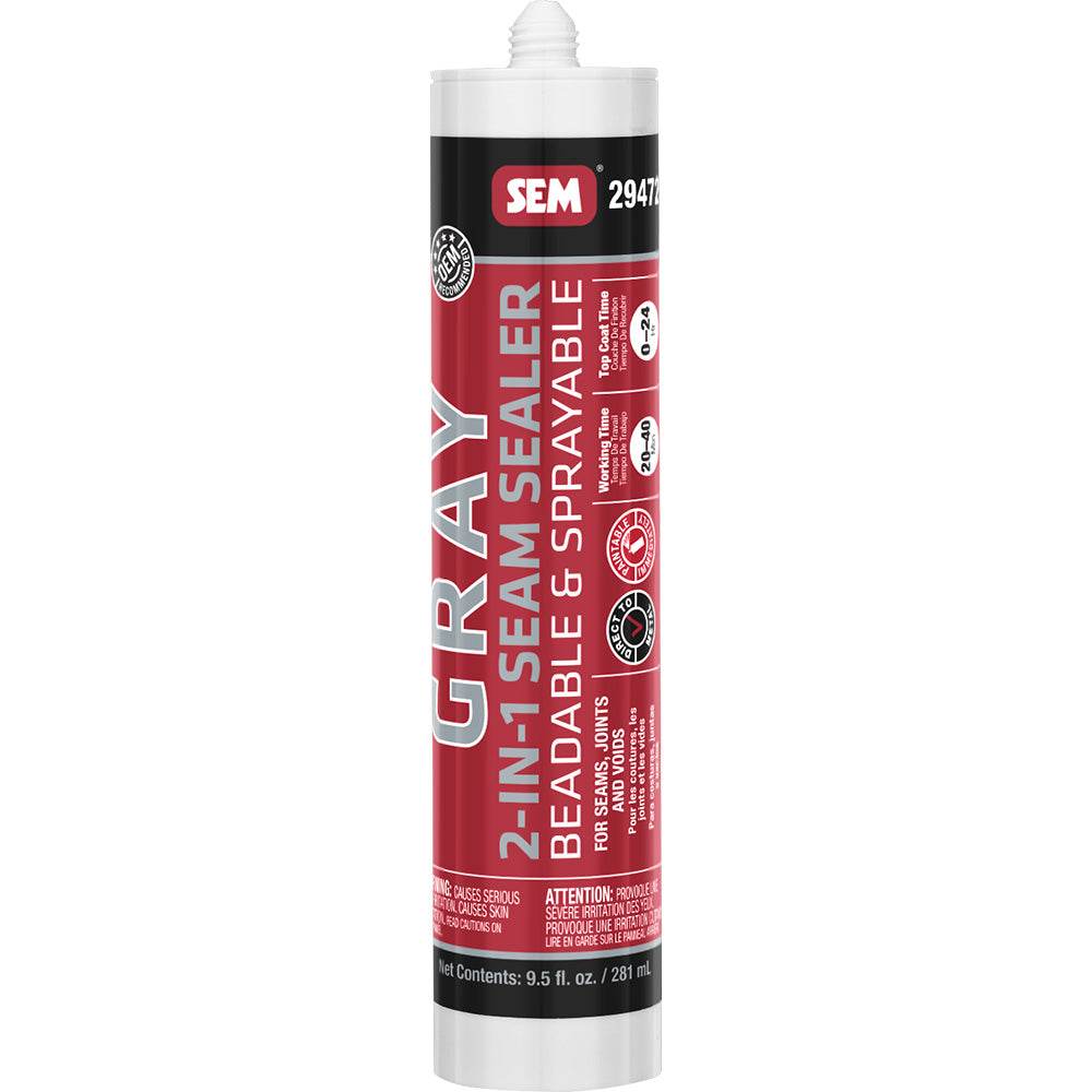 SEM 2-IN-1 Seam Sealer - 9.5oz Tube - Grey [29472] - Besafe1st