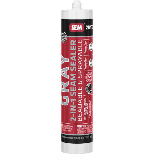 SEM 2-IN-1 Seam Sealer - 9.5oz Tube - Grey [29472] - Besafe1st