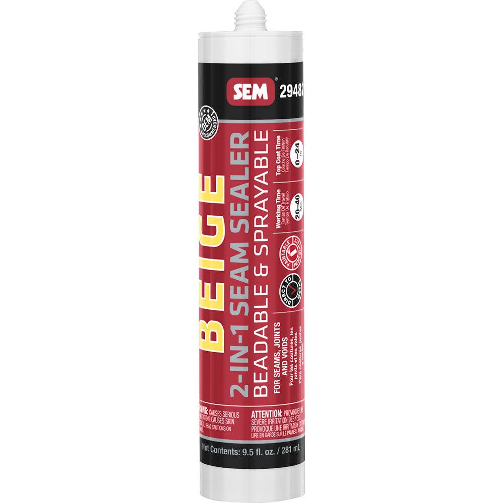 SEM 2-IN-1 Seam Sealer - 9.5oz Tube - Beige [29482] - Besafe1st