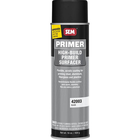 SEM High-Build Primer Surfacer - 20oz Aerosol Can - Black [42003] - Besafe1st