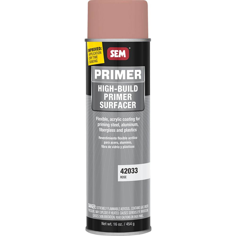 SEM High-Build Primer Surfacer - 20oz Aerosol Can - Rose [42033] - Besafe1st
