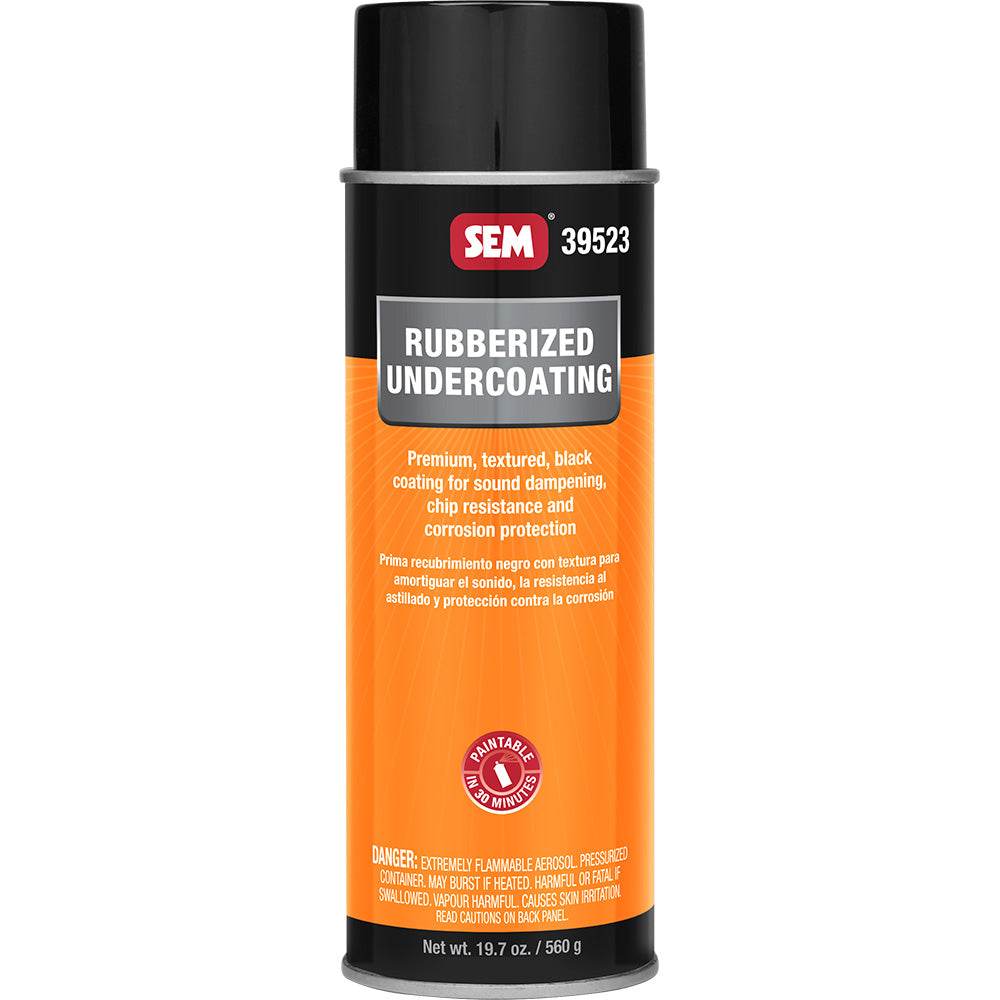 SEM Rubberized Undercoating - 24oz Aerosol Can - Black [39523] - Besafe1st