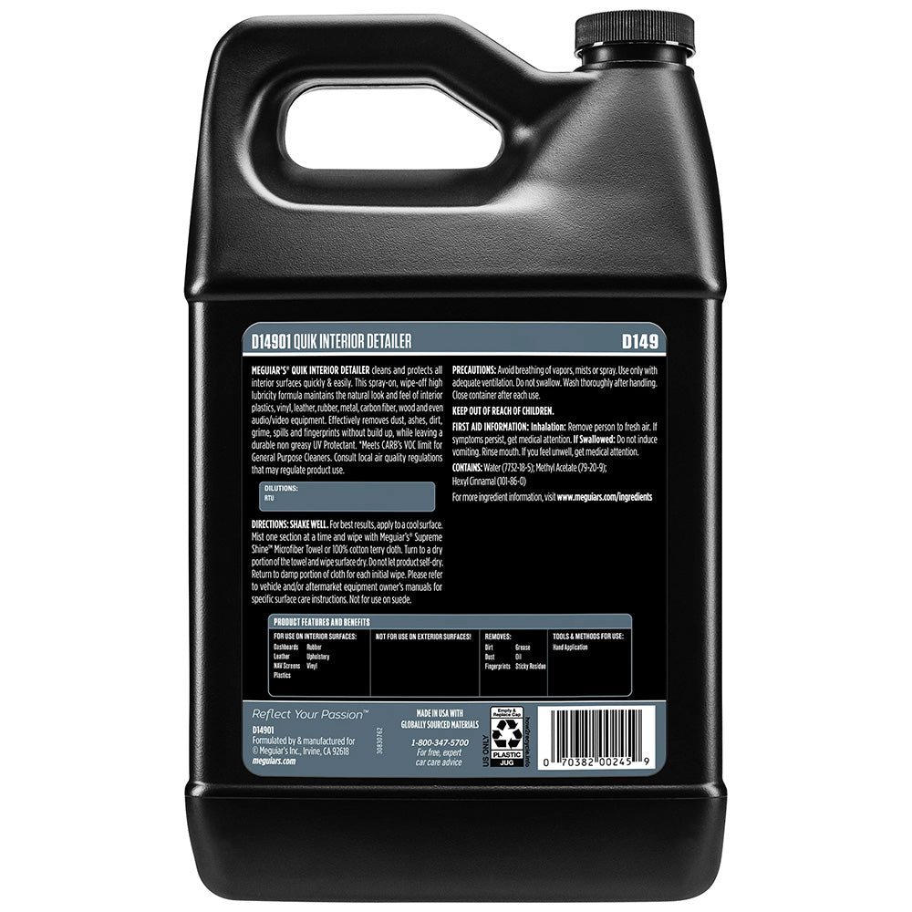 Meguiar's Quik Interior Detailer - 1 Gallon [D14901] - Besafe1st