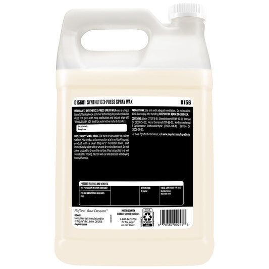 Meguiar's Synthetic X-Press Spray Wax - 1 Gallon [D15601] - Besafe1st