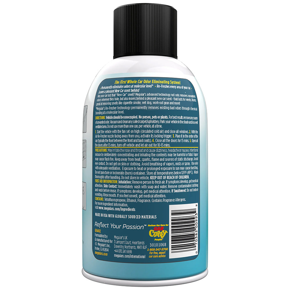 Meguiar's Whole Car Air Refresher Odor Eliminator - New Car Scent [G16402] - Besafe1st