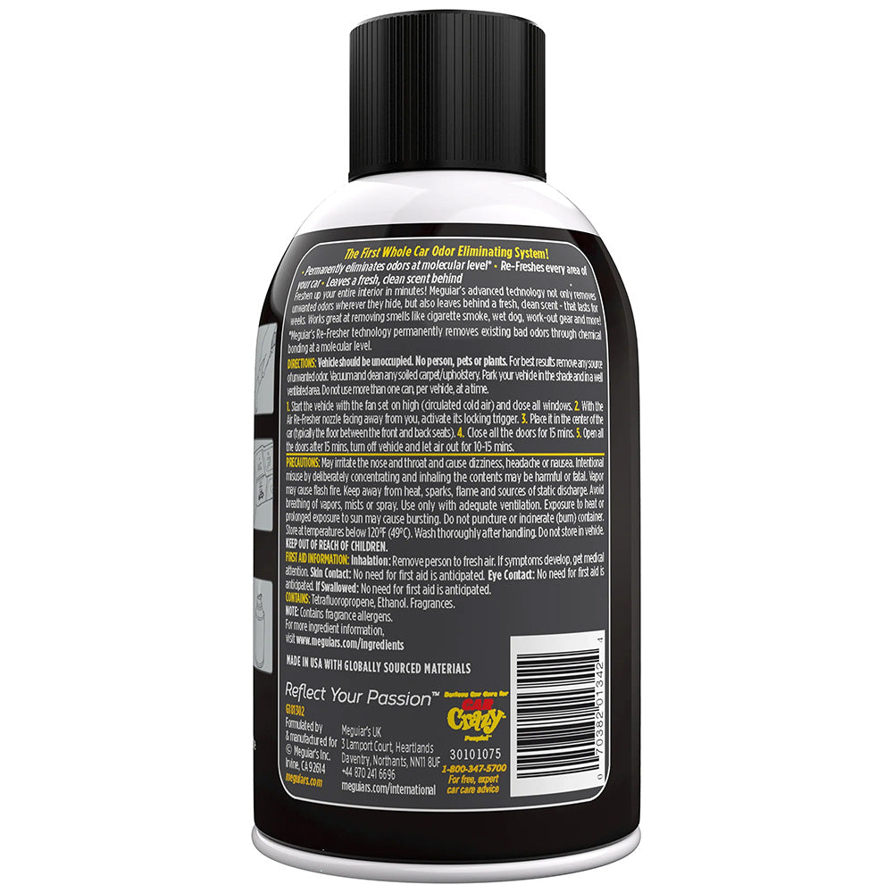 Meguiar's Whole Car Air Refresher Odor Eliminator - Black Chrome Scent [G181302] - Besafe1st