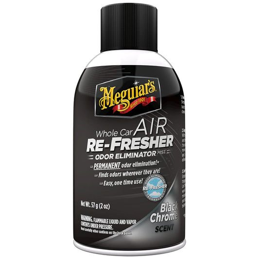 Meguiar's Whole Car Air Refresher Odor Eliminator - Black Chrome Scent [G181302] - Besafe1st
