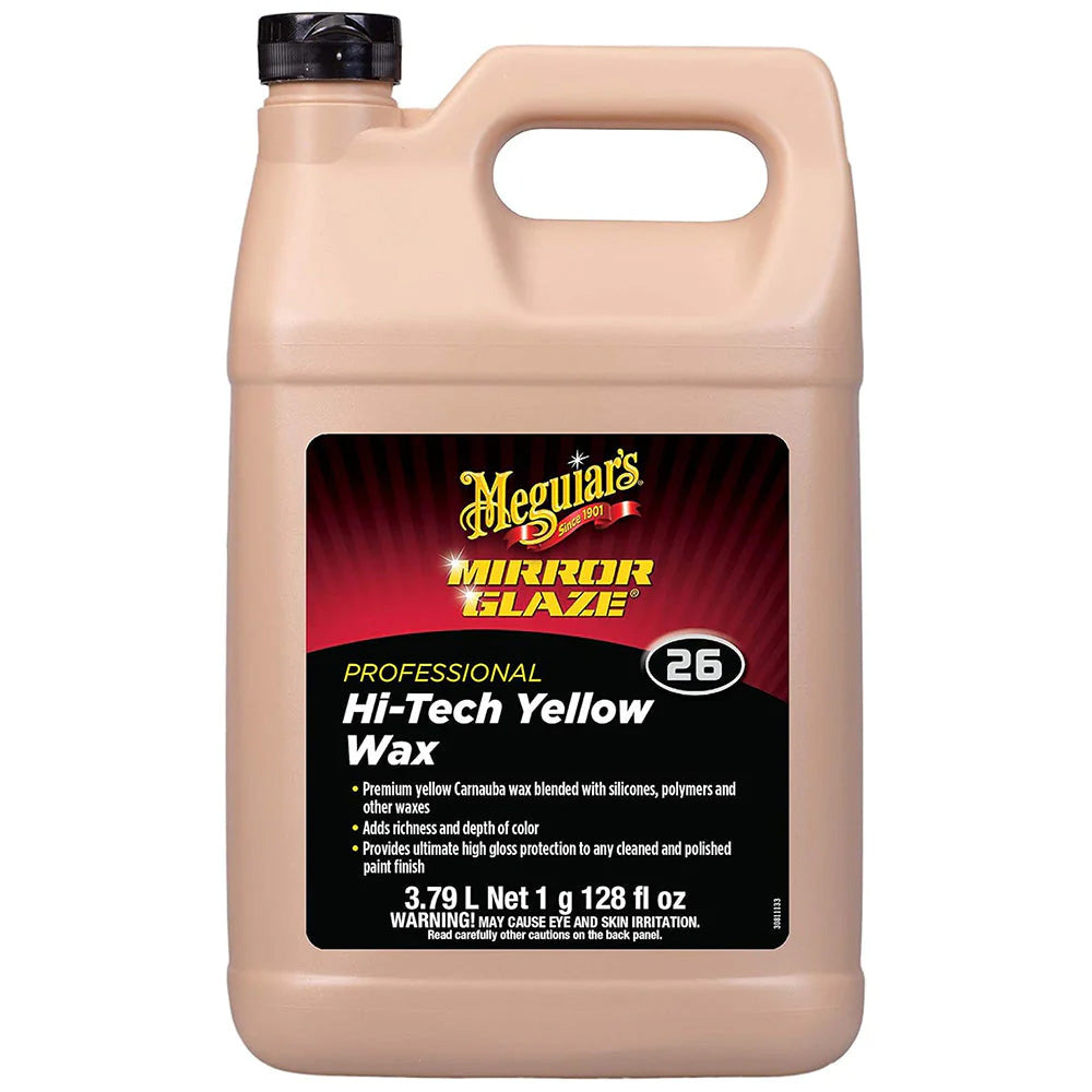 Meguiar's Professional Hi-Tech Yellow Liquid Wax - 1 Gallon [M2601] - Besafe1st