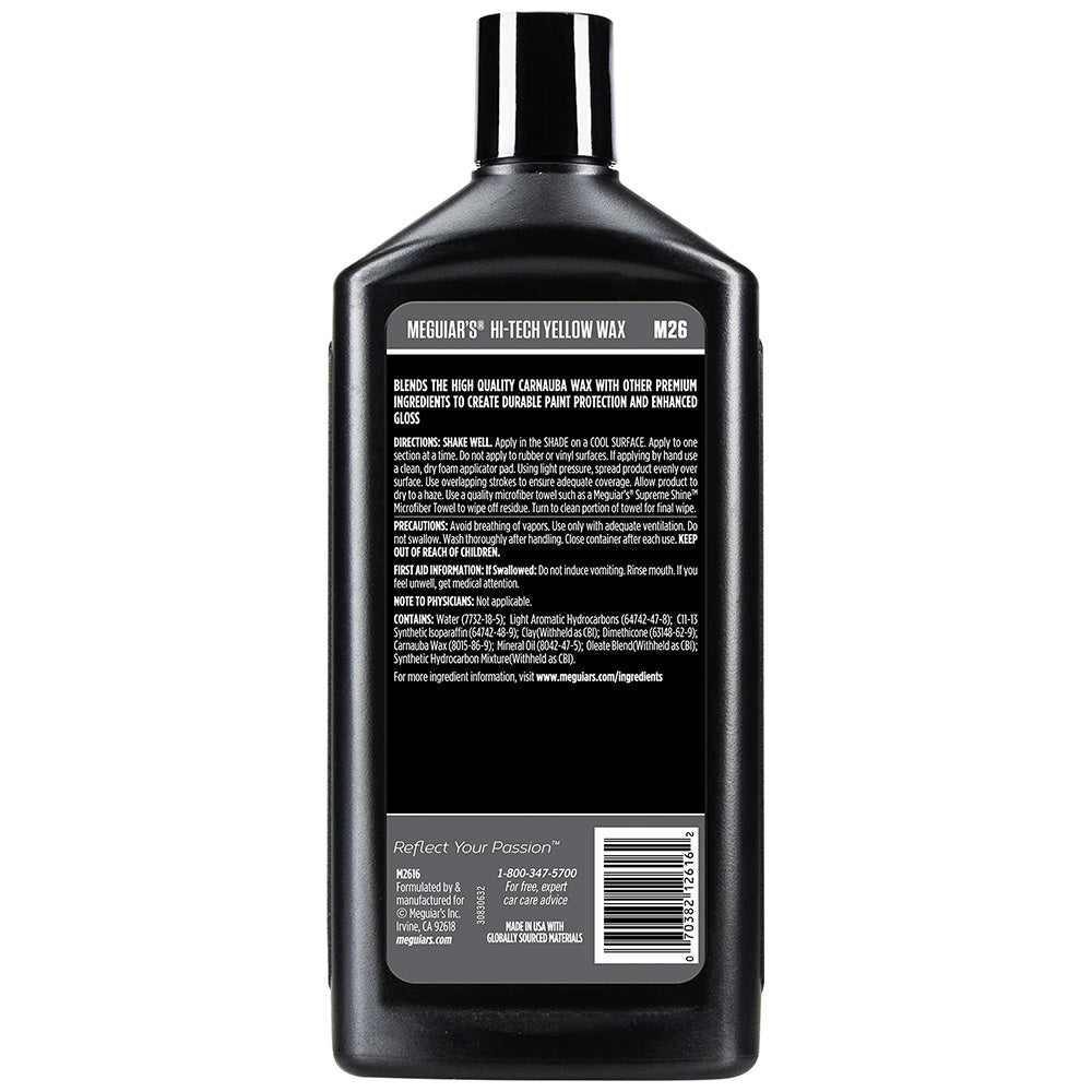 Meguiar's Hi-Tech Yellow Wax - 16oz [M2616] - Besafe1st