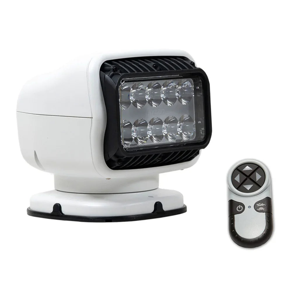 Golight GT Series LED Hybrid Light Permanent Mount w/Handheld Wireless Remote - 12V - White [20008GT] - Besafe1st