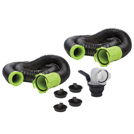 Thetford Titan Premium 20' Sewer Hose Kit w/Universal Bayonet Connection 5-in-1 Sewer Adapter w/Handle [17902] - Besafe1st