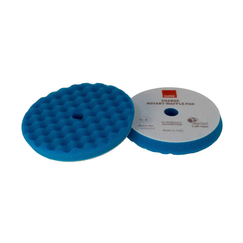 RUPES Velcro Waffle Coarse Polishing Foam Pad f/Rotary Polishers 200mm - Blue [9.WF200H] RUPES