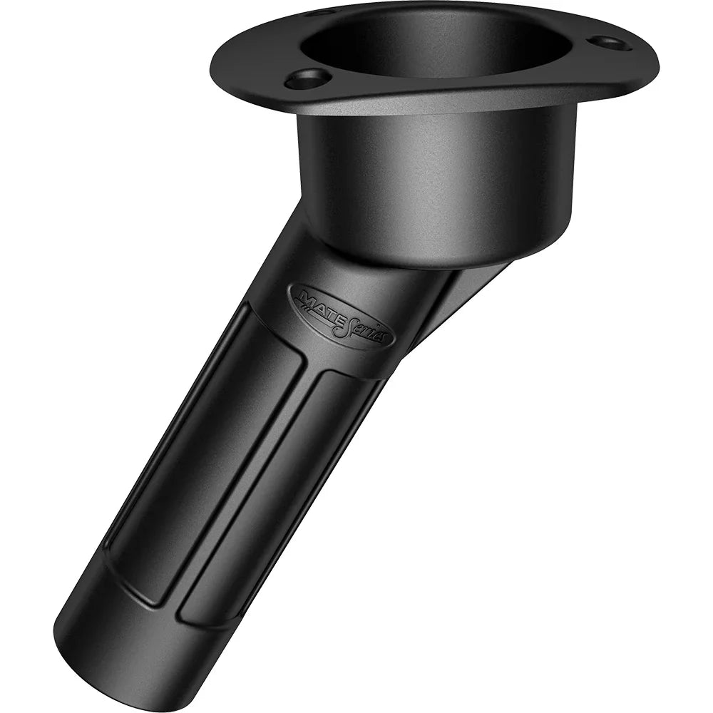 Mate Series Plastic Rod  Cup Holder 30 Degree Open w/Oval Top - Black [P2030DB] Mate Series