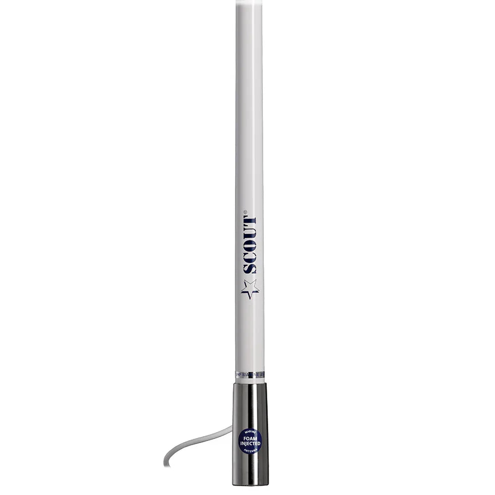 Scout Titan Series 4' White AM/FM Antenna Fiberglass [PF AN NAMFM011T] Scout