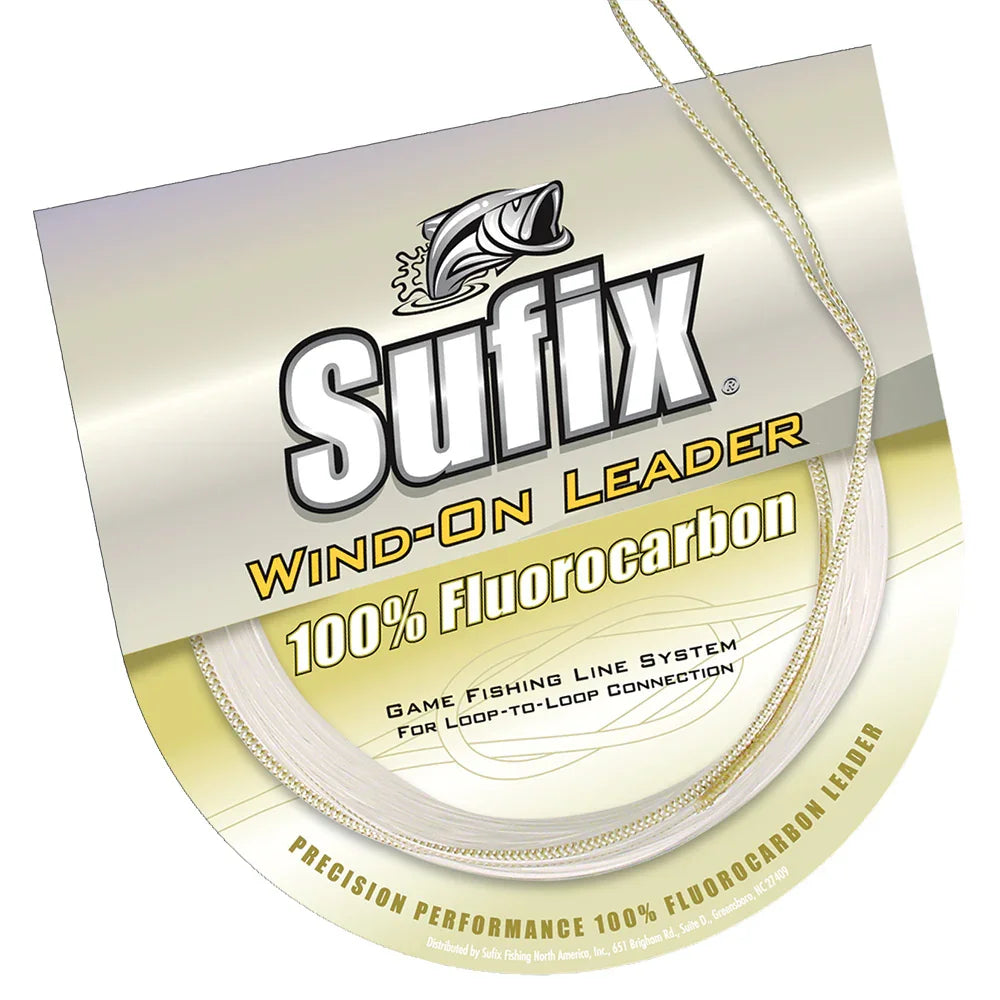 Sufix Wind-On 100% Clear Fluorocarbon Leader - 100lb - 11 yds [700-100F] Sufix