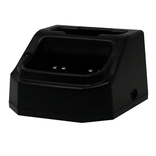 ACR SR303 Charging Cradle in black, designed for charging devices, featuring a slot and three metal contacts. No adapter incl